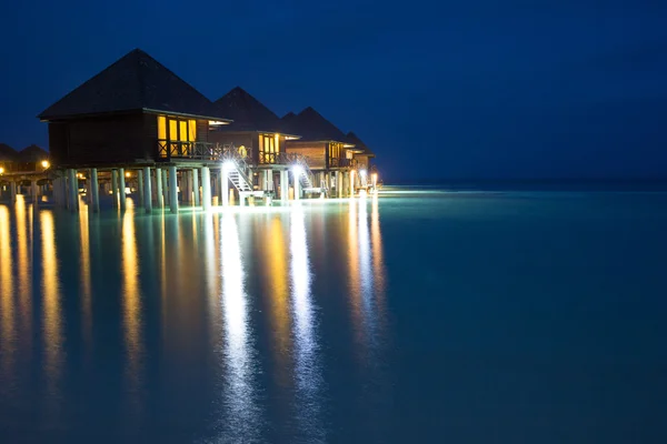 Puesta de sol en el mar en Maldivas —  Fotos de Stock