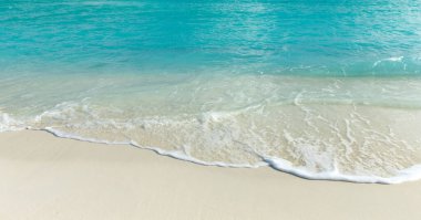 Plaj ve tropikal deniz. doğa arkaplanı