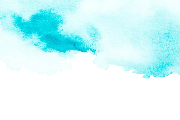 Streszczenie Niebieskiego Tła Akwareli Kolor Rozpryskuje Się Papierze Ręcznie Rysowane — Zdjęcie stockowe