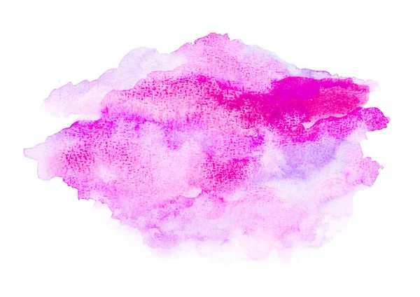 Abstraktes Rosa Aquarell Kunst Handmalerei Auf Weißem Hintergrund — Stockfoto