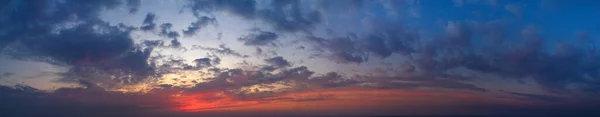 Panorama Himmelen Vakker Sky Soloppgangens Himmelbakgrunn Bakgrunn Skybannere – stockfoto