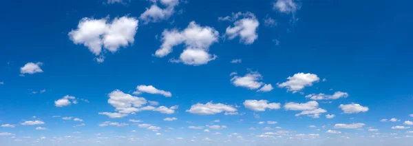 Nuage Pelucheux Panoramique Dans Ciel Bleu Ciel Avec Nuage Par — Photo