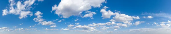 Blue Sky Background Tiny Clouds Panorama Background — Stock Photo, Image