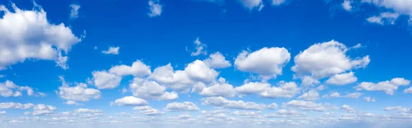 Panorama Blue Sky White Clouds Bfluffy Cloud Blue Sky Background — Stock Photo, Image