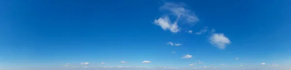 Blue Sky Background Tiny Clouds Panorama Background — Stock Photo, Image