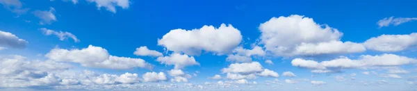 Nuvem Fofa Panorâmica Céu Azul Céu Com Nuvem Dia Ensolarado — Fotografia de Stock