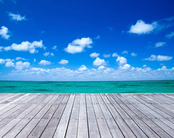 Mar Azul Céu Azul — Fotografia de Stock