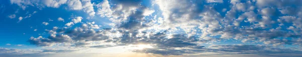 Cielo Panorámico Hermosa Nube Fondo Del Cielo Del Amanecer Cielo — Foto de Stock