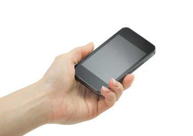 El ele tutuşan cep telefonu