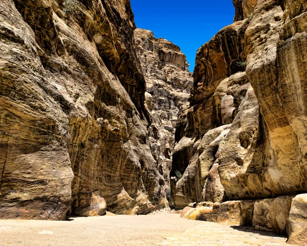 Al-siq i petra, Jordanien — Stockfoto