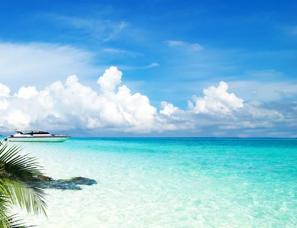 Playa y mar tropical — Foto de Stock