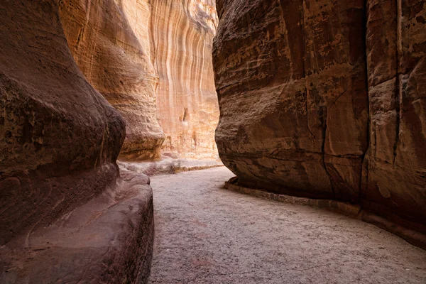 Kaňon Petra, Jordan, — Stock fotografie