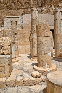 Mısır'daki Luksor yakınındaki başına