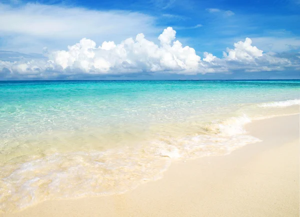 Spiaggia e mare tropicale — Foto Stock