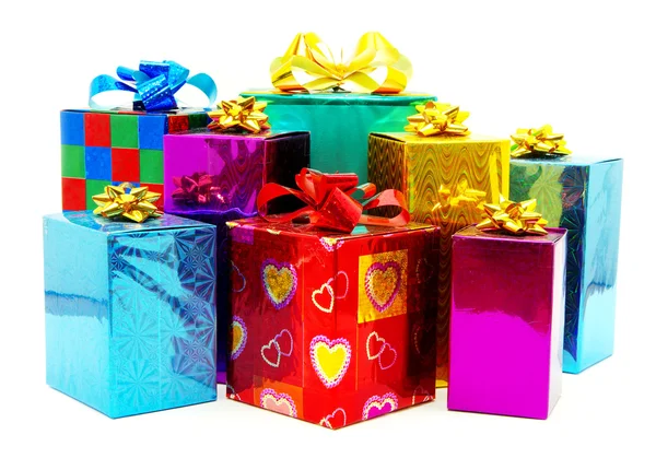 Vánoční box dary — Stock fotografie