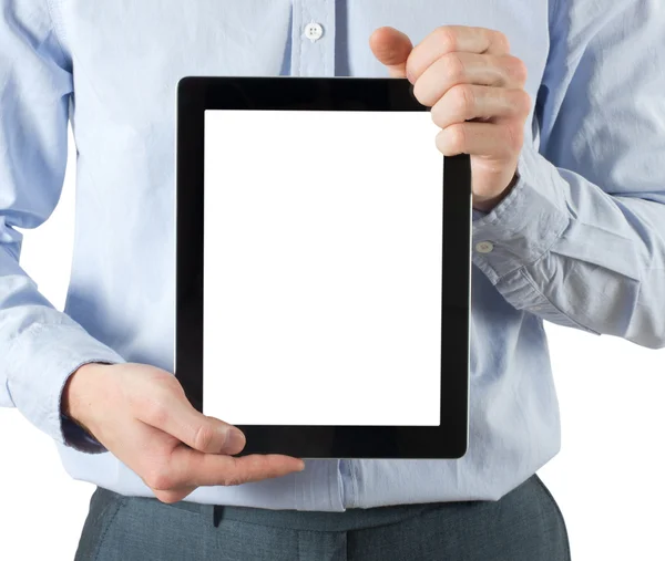 Hands  holding tablet computer — Stock Photo, Image