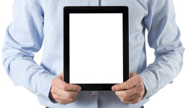 tablet bilgisayar tutan eller