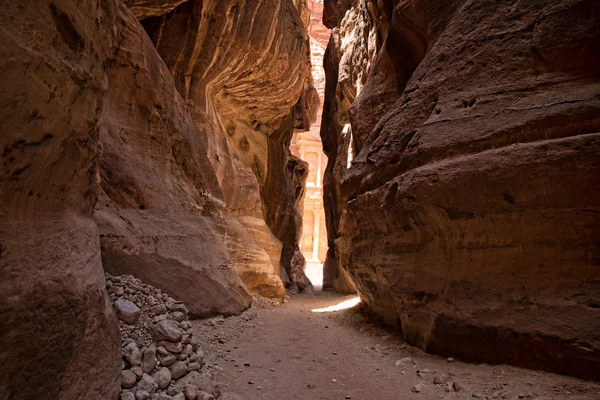 Cañón Petra, Jordania , — Foto de Stock