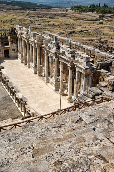 Teatro em hierápolis antiga — Fotografia de Stock