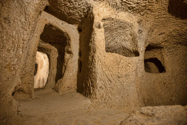 Cidade caverna na Capadócia — Fotografia de Stock