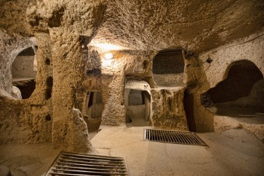 Cave city in Cappadocia clipart