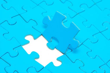 Arka plan için mavi bulmacalar