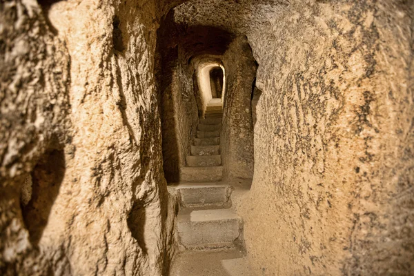 Cidade da caverna na Capadócia, Turquia — Fotografia de Stock