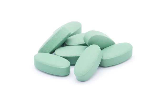 Green pills objects — Stock Photo, Image