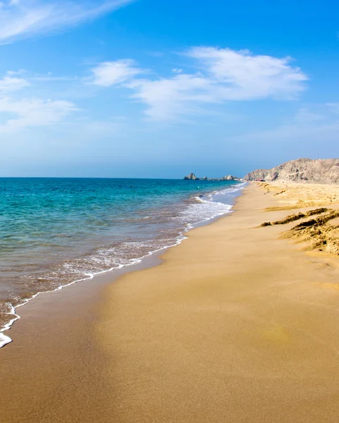 Areia praia e céu — Fotografia de Stock