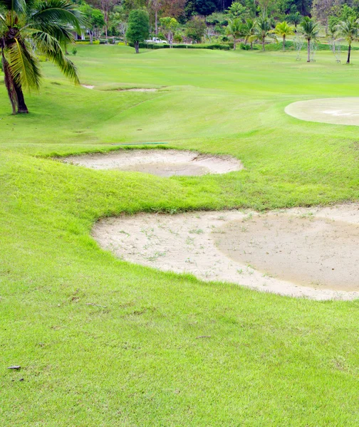 Pole golfowe zielony — Zdjęcie stockowe