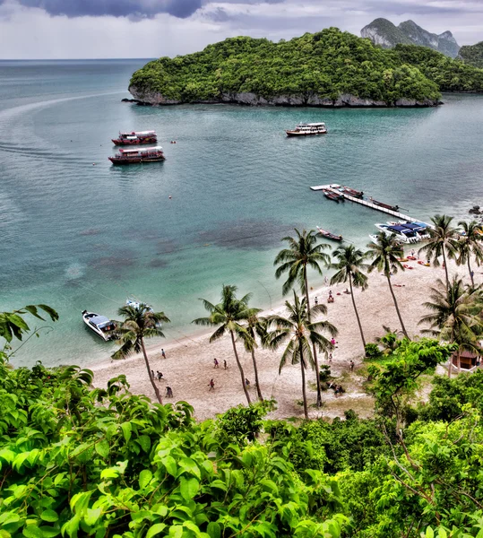 Beach and tropical sea — Stock Photo, Image