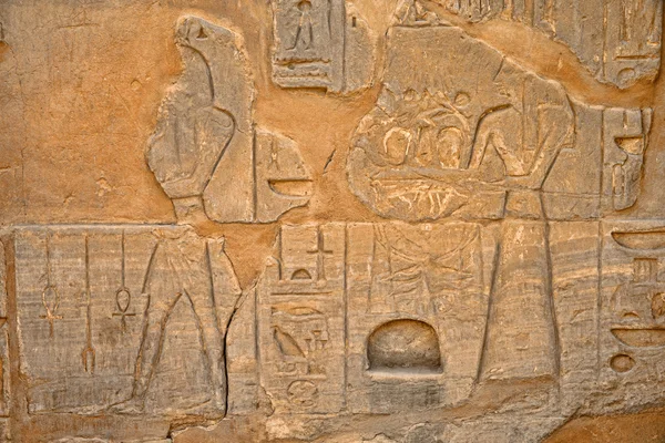 Hieroglyphs on wall — Stock Photo, Image