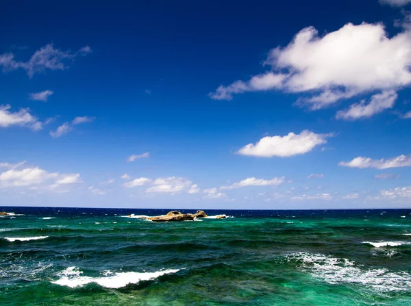 Caribische zee en hemel — Stockfoto