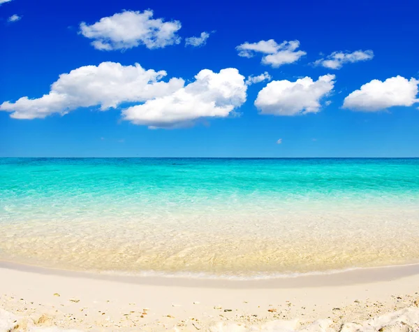 Playa y mar tropical — Foto de Stock