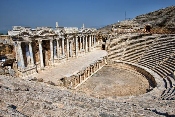 Hierapolis, Türkiye'de tiyatro — Stok fotoğraf