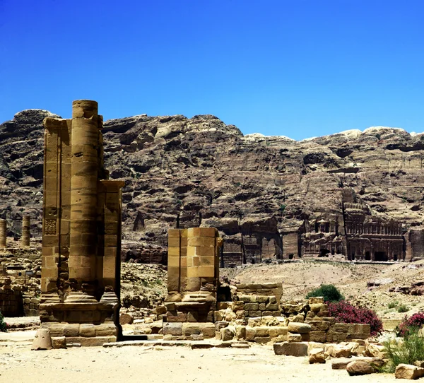 Formations rocheuses en Petra — Photo