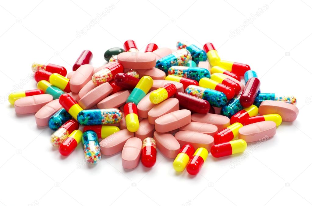 Many colodful pills