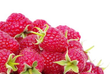 Taze olgun rasberries