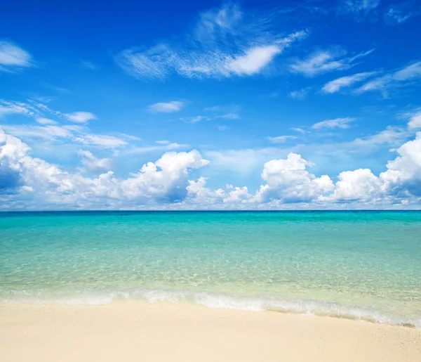 Beach and tropical sea — Stock Photo, Image