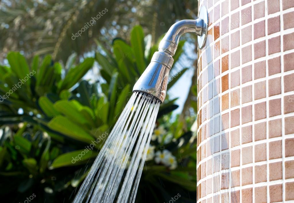 Tropical refreshing shower — Stock Photo © Pakhnyushchyy 60005807