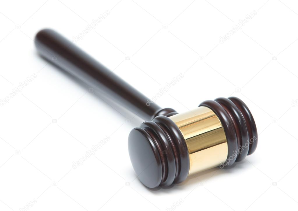 wooden judge gavel 