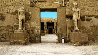 Ruins of Karnak in Egypt clipart