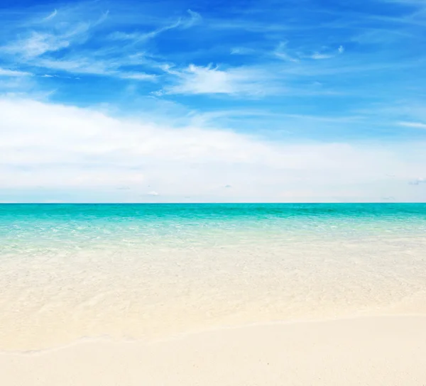 Spiaggia e mare tropicale — Foto Stock