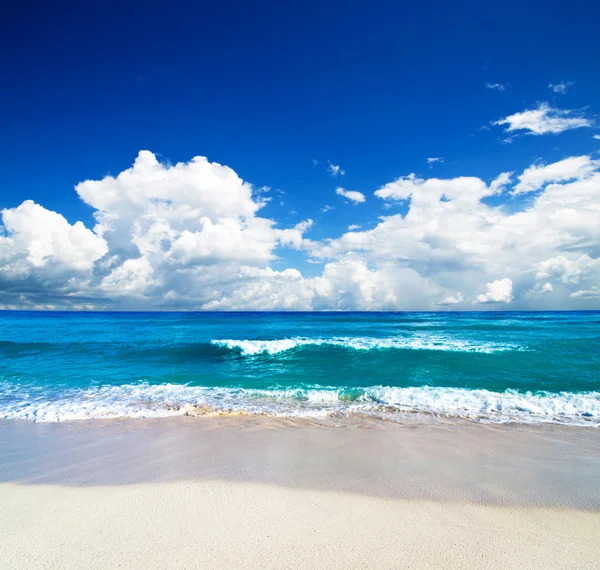 Spiaggia e mare tropicale — Foto Stock