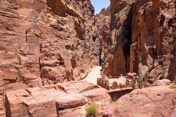 Rock  in Petra Jordan. — Stock Photo, Image