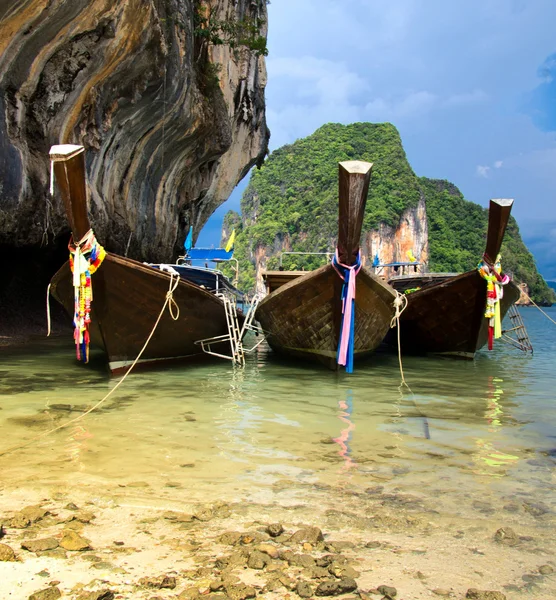 Longtail boats in Thailand — Stock Photo, Image