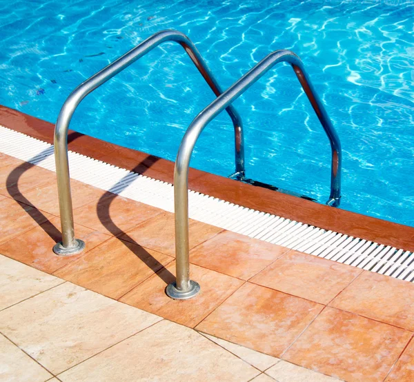 Swimming pool in hotel Stock Photo