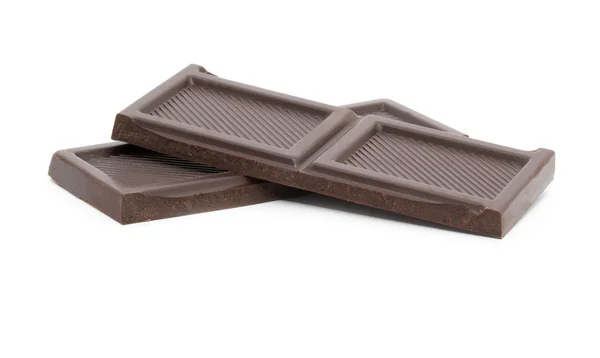 Stukken van chocolade — Stockfoto