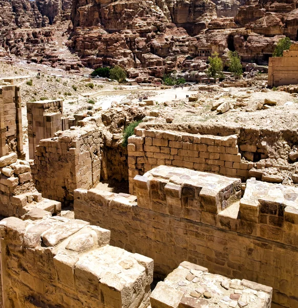 Rotsformaties in Petra — Stockfoto
