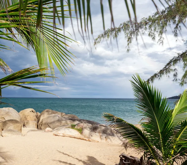 Spiaggia e mare tropicale — Foto Stock